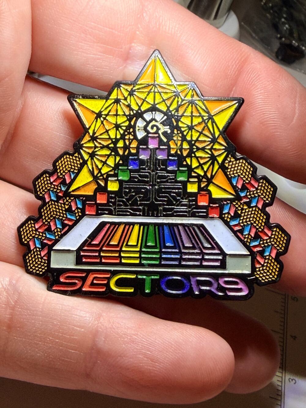 Potent Lifestyle SECTORS STS9 Sound Tribe Sector 9 Rainbow Enamel Lapel Pin